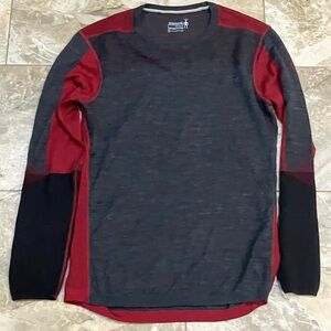 Smartwool Intraknit Thermal Merino Base Layer Colorblock Crew Shirt